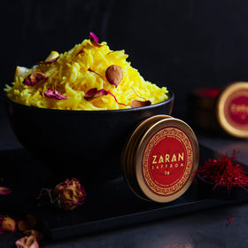 Zaran Saffron ISO 3632 lab-tested certificate ensuring quality and consistency.