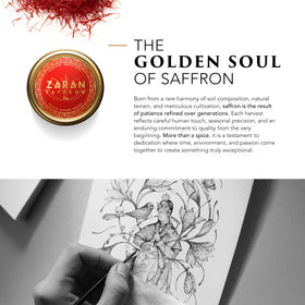 Zaran Saffron threads close-up aroma signals high quality saffron.