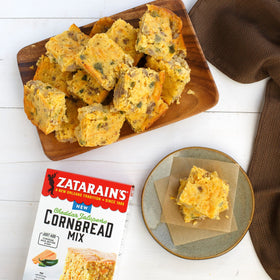 Crumbled cornbread texture adds depth to stuffing or savory dishes.