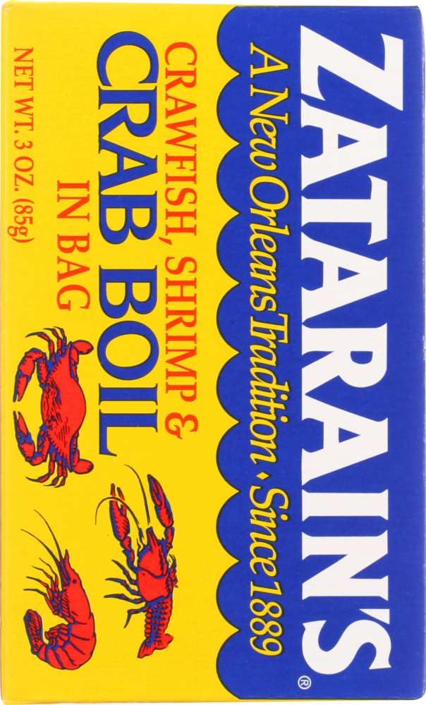 Zatarain's Dry Crab Boil ready-to-use seasoning delivers bold, savory heat.