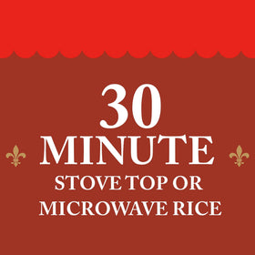 Zatarain's rice simmering on the stovetop, perfectly separated grains.