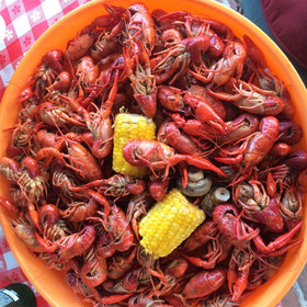 Zatarain's family seafood boil feast, captured as a shared, flavorful experience.