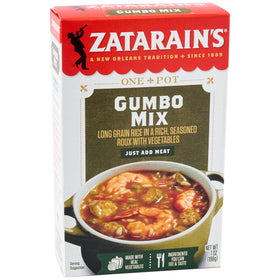Zatarain's Gumbo Mix with cooked chicken for easy weeknight dinner