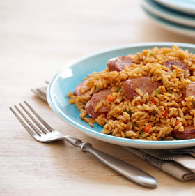 Gluten-free label on Zatarain's Jambalaya packaging
