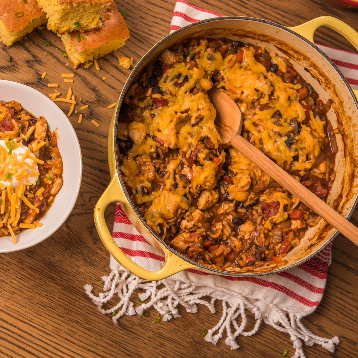 Microwave preparation of Zatarain's Black Beans & Rice in a convenient package.