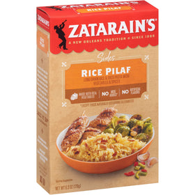 Zatarain's Rice Pilaf with long grain rice and orzo for tender texture.