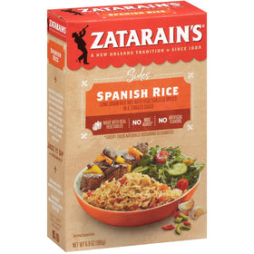 Zatarain's Spanish Rice ingredients — long grain texture for balanced bites.