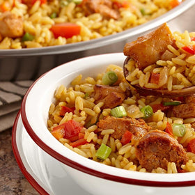 Zatarain's Spanish Rice long grain rice — light, fluffy grains.