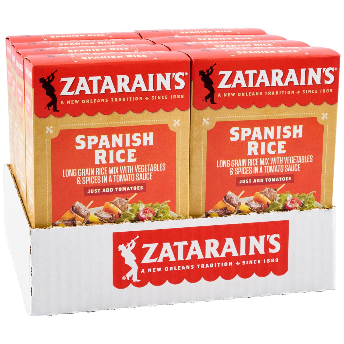 Zatarain's Spanish Rice pack front — quick, family-friendly side option.