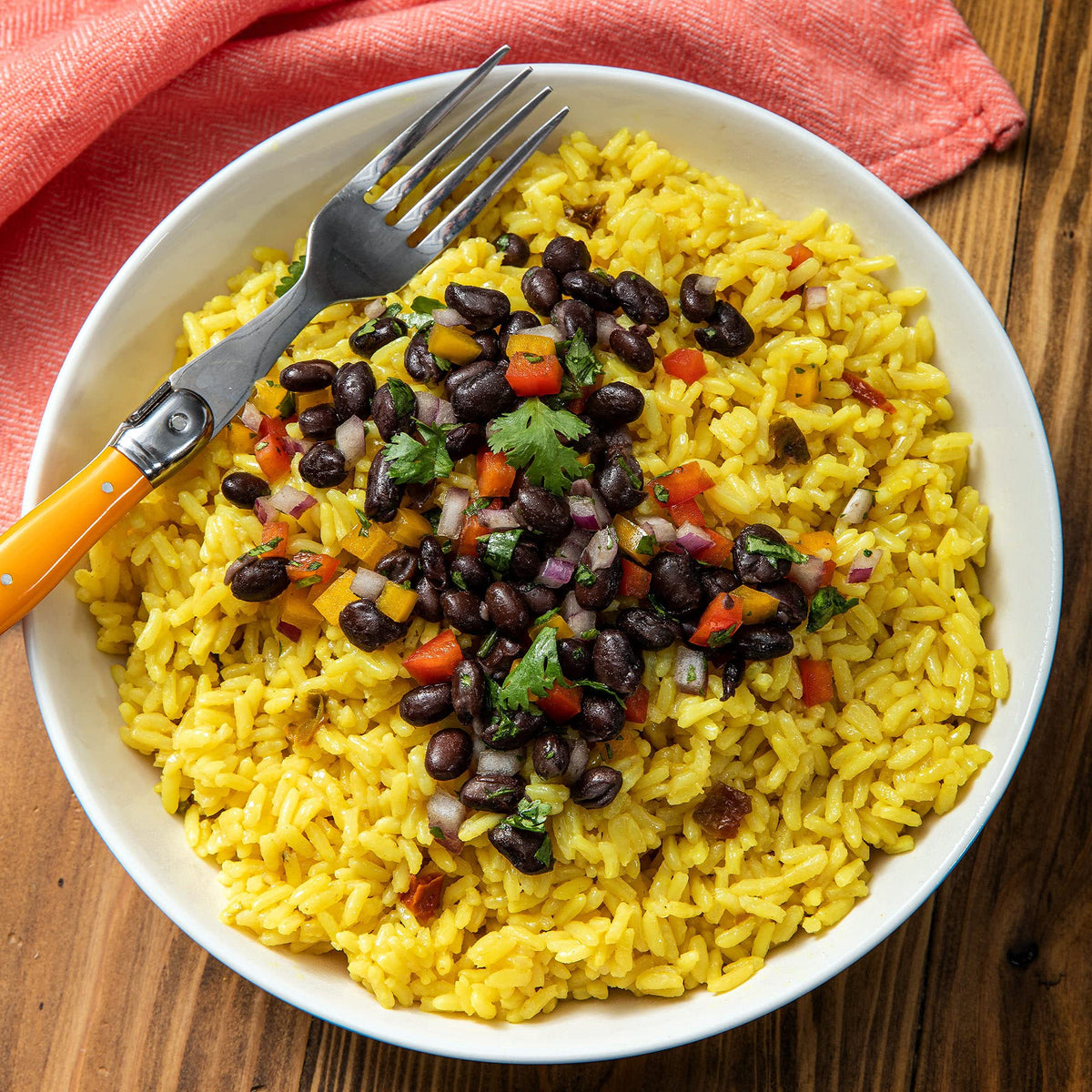 Zatarain's Yellow Rice in microwave bowl for fast weeknight meals