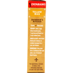 Zatarain's Yellow Rice quick side dish ready in minutes
