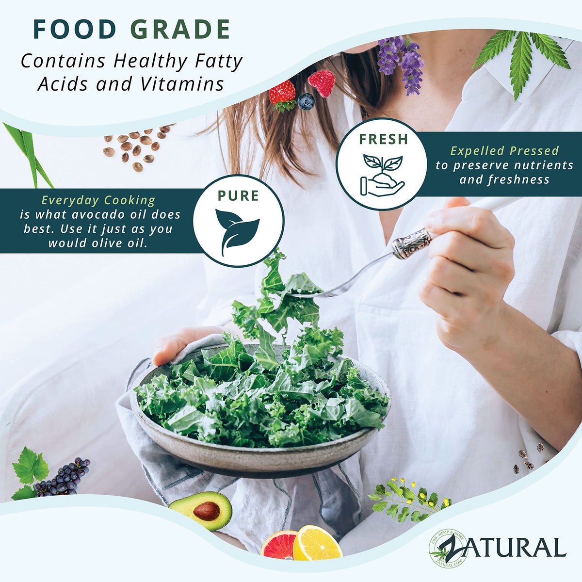Zatural Avocado Oil baking for moist textures and subtle nuttiness