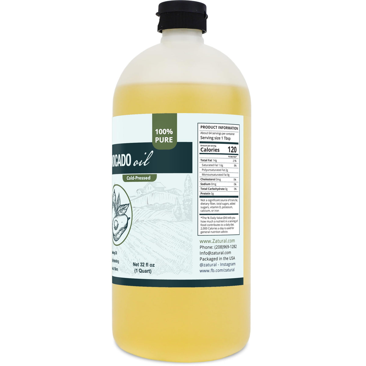 Zatural Avocado Oil pairs with fish, fruits, and vegetables for flavor