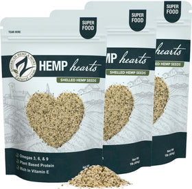 Zatural Hemp Hearts bag front view for fresh, protein-rich seeds.