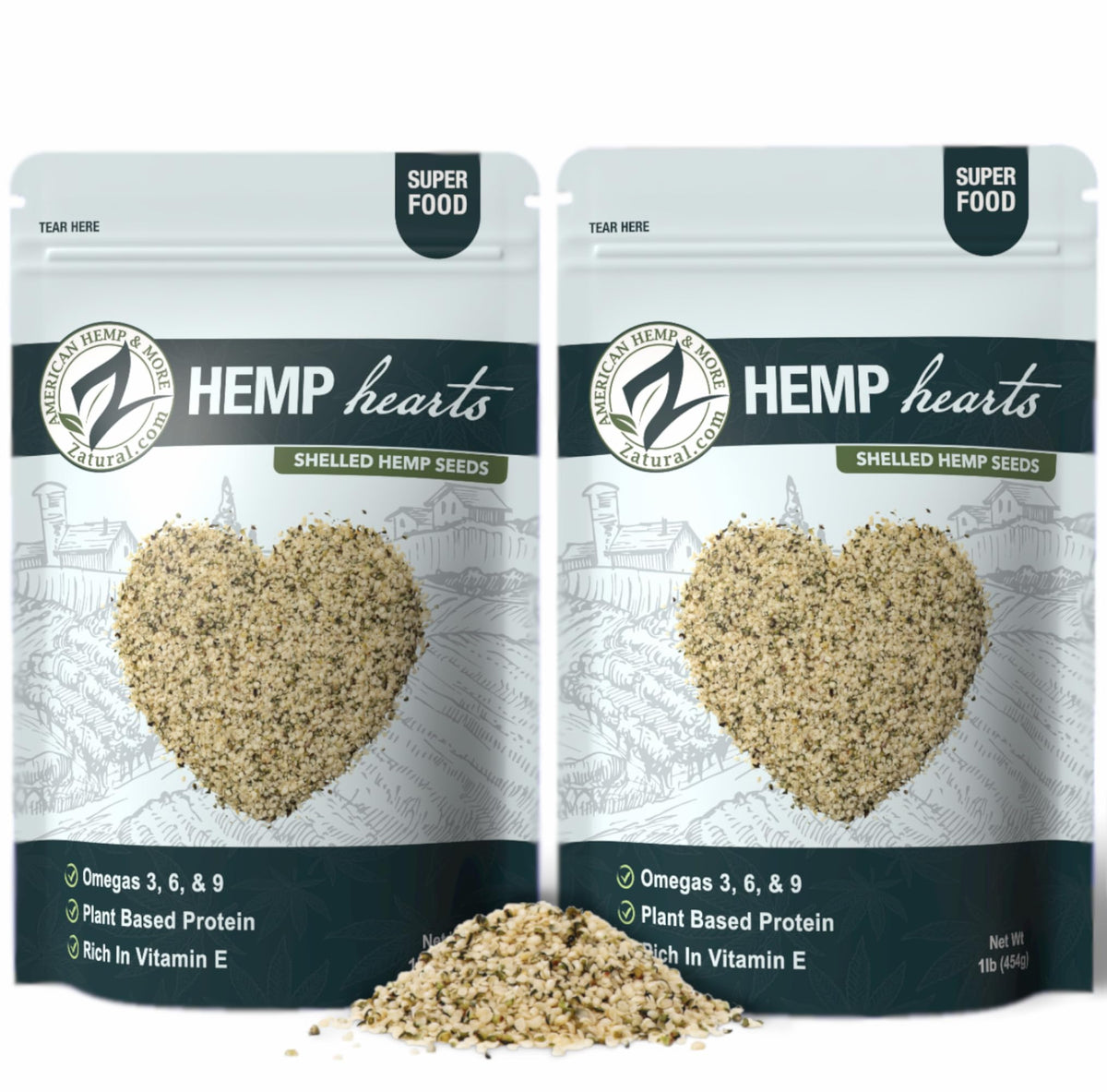 Zatural Hemp Hearts bulk bag ready to boost smoothies and baking with plant protein