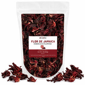 ZAVBE dried hibiscus flowers in package for fresh brew