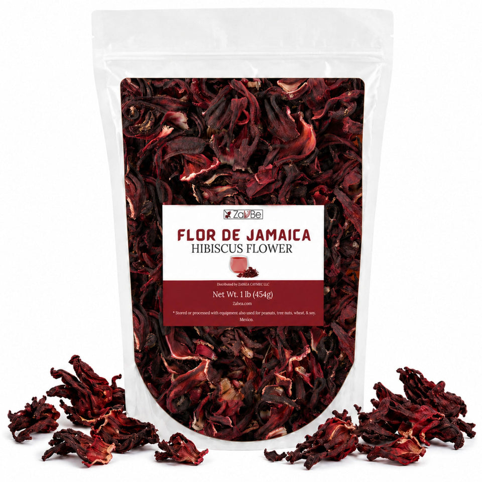 ZAVBE dried hibiscus flowers in package for fresh brew