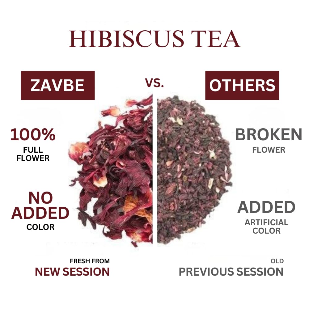 ZAVBE Hibiscus flavor profile hint with fruity-tart notes.