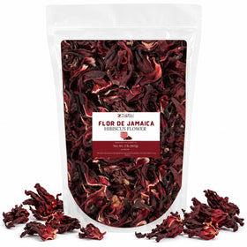 ZAVBE Hibiscus Tea loose-leaf close-up for vibrant brews.