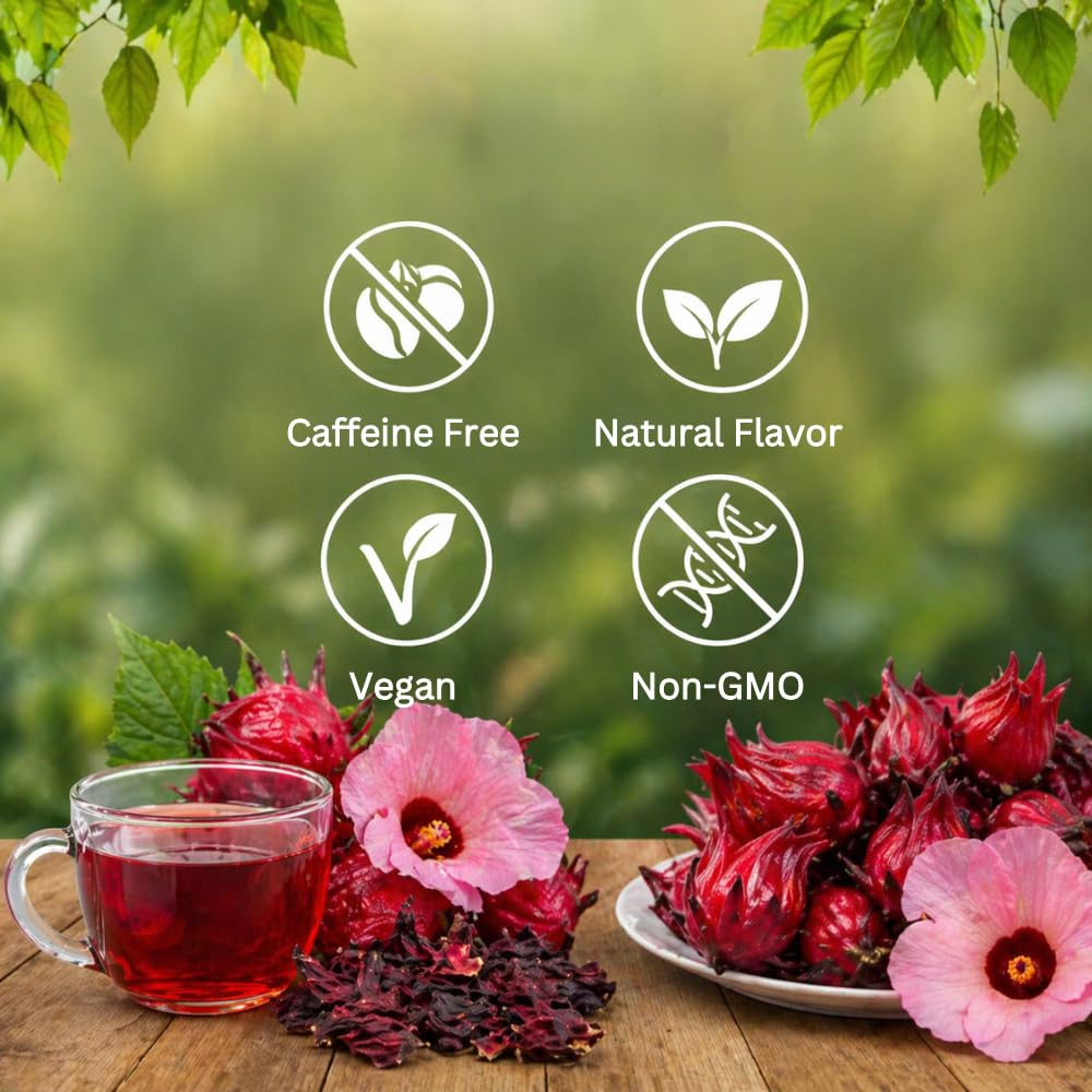 ZAVBE resealable kraft pouch keeps hibiscus aroma fresh