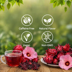 ZAVBE resealable kraft pouch keeps hibiscus aroma fresh