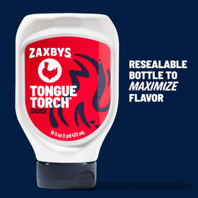 Zaxby's Tongue Torch Sauce on wings delivering spicy, flavorful coating.