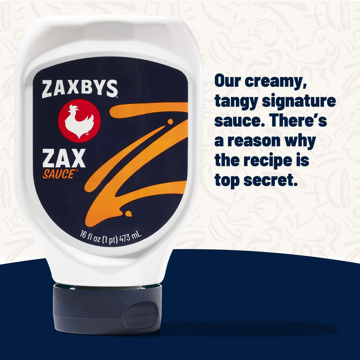 Zax Sauce with chicken tenders, perfect dipping companion.