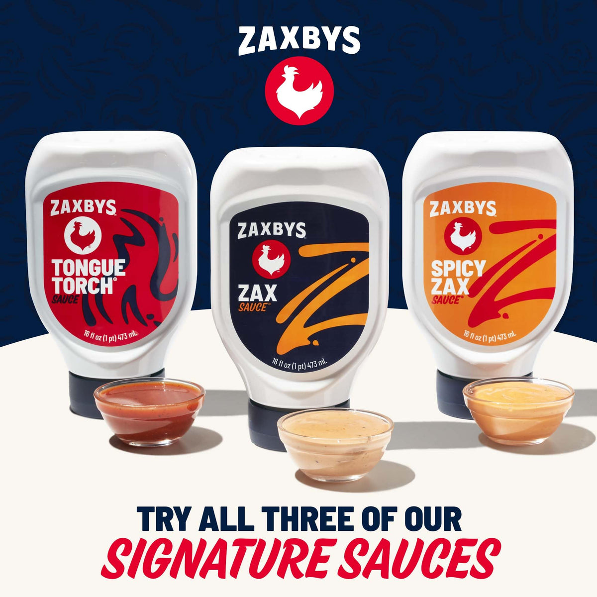 Zaxby's Zax Sauce kitchen setup, ready for dipping and flavor experiments.