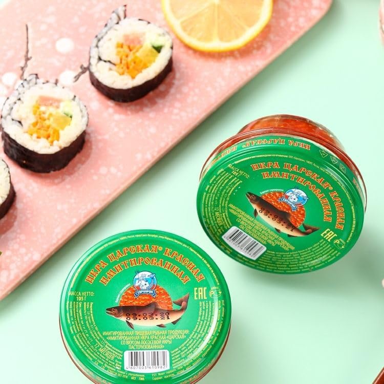 ZAYEMAIBUHAO bright red-orange roe signals premium quality.