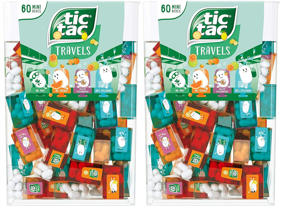 ZAYKIR Bulk Travels Mini Packs candy box with 120 individual packs for easy snacking