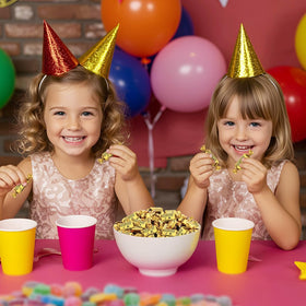 Zazers color-themed party decor accents with luxurious gold touches.