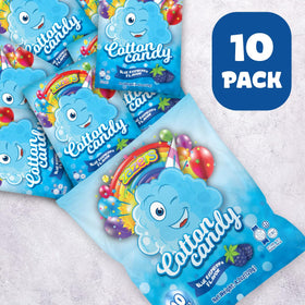 Zazers Cotton Candy mini bags blue raspberry, fresh for celebrations