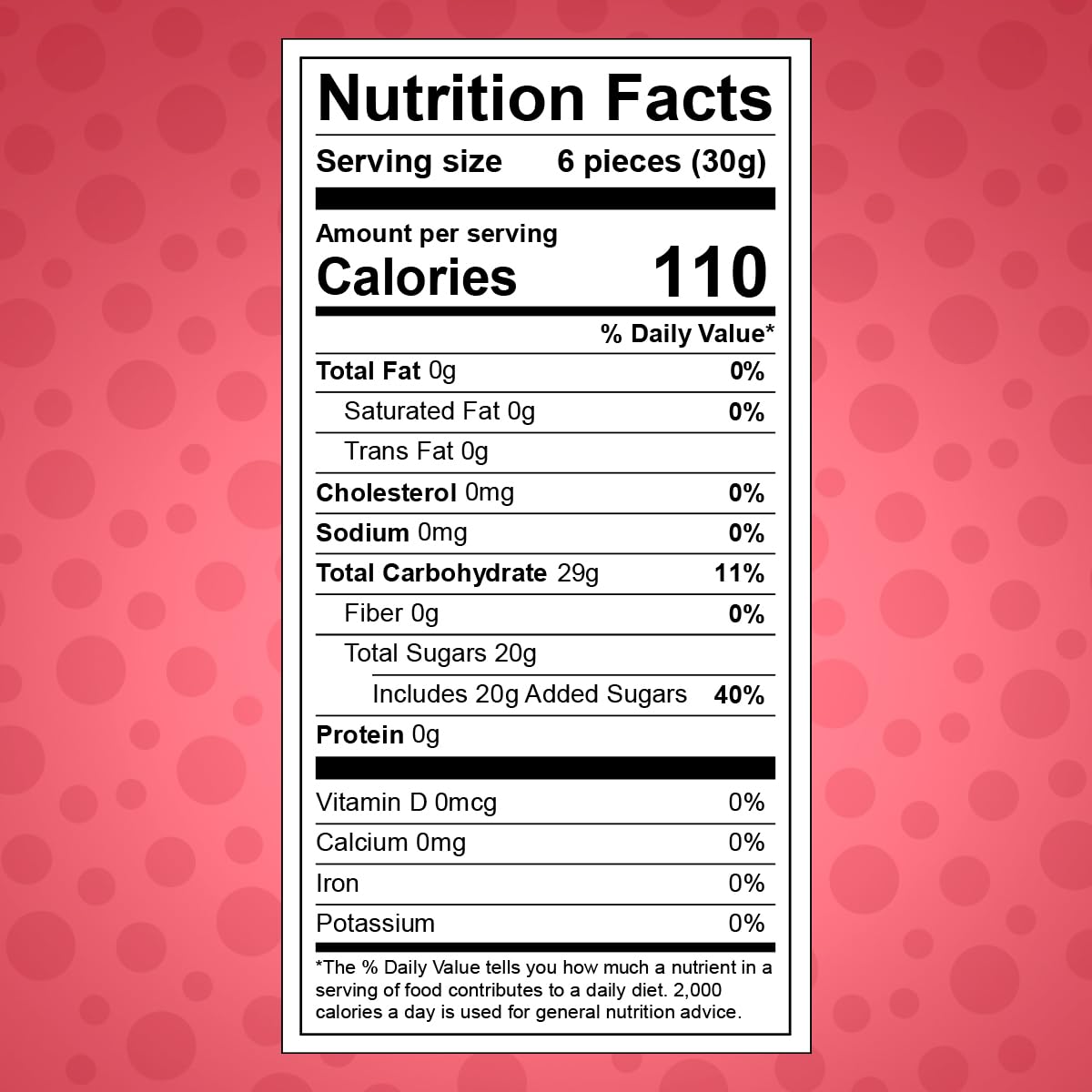 Zazers kosher certified candy appropriate for kosher guests