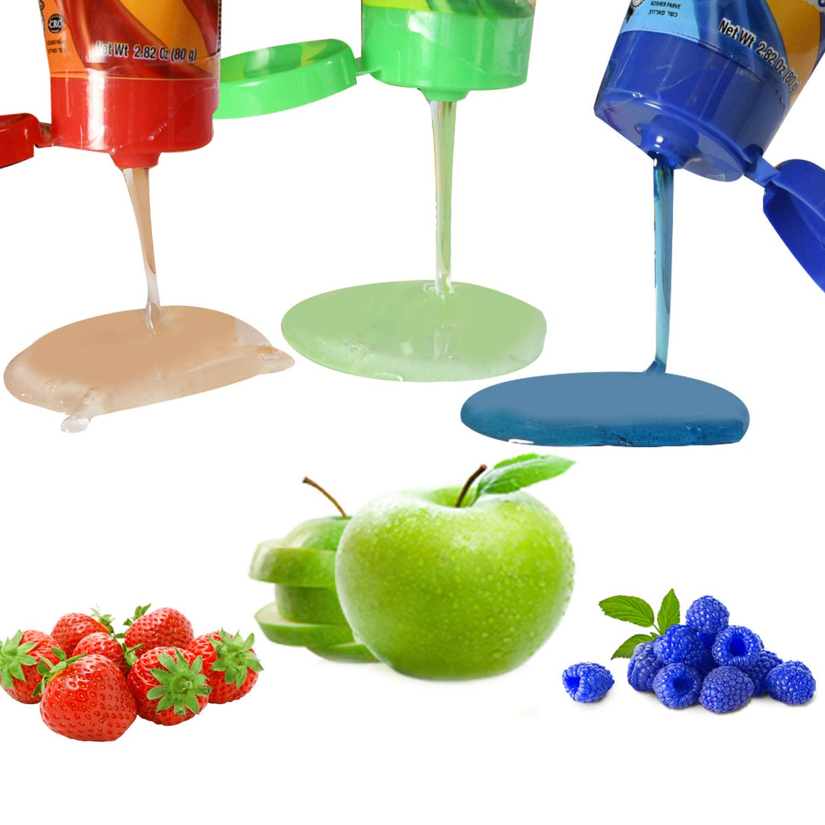 Zazers Slime Sour Lickers blue raspberry packs with tangy squeezable gel