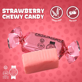 Zazers strawberry flavor foil candy ideal for party favors and dessert tables