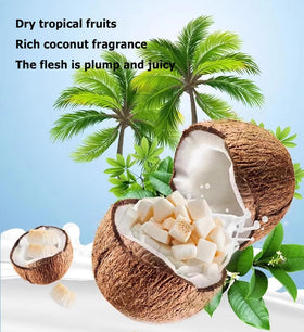 ZCFIKJ coconut chunks on oatmeal add extra texture