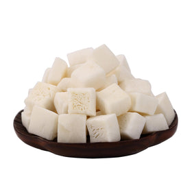 ZCFIKJ unsweetened dried coconut chunks in a resealable bag for snacks