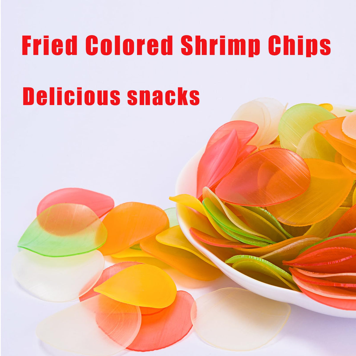 ZCFIKJ thin crispy shrimp slices ready to fry into light crackers.
