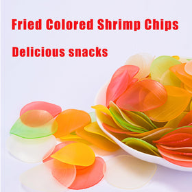 ZCFIKJ thin crispy shrimp slices ready to fry into light crackers.