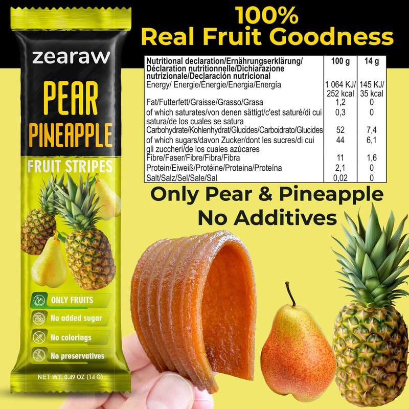 ZEARAW blueberry-apple-pear strips are kid-friendly and naturally flavorful.
