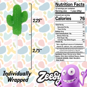 Zeesy cactus lollipops shaped novelty for dessert tables