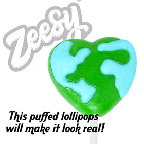 Zeesy Earth Day party treat with vivid map design.