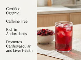 Zeeza hibiscus agua fresca ready for a refreshing drink.