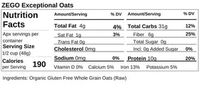 Two ZEGO raw oats bags bundled together for pantry storage