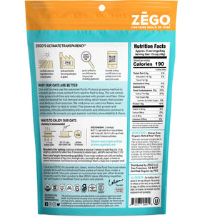 ZEGO oats QR code reveals purity test results for trust