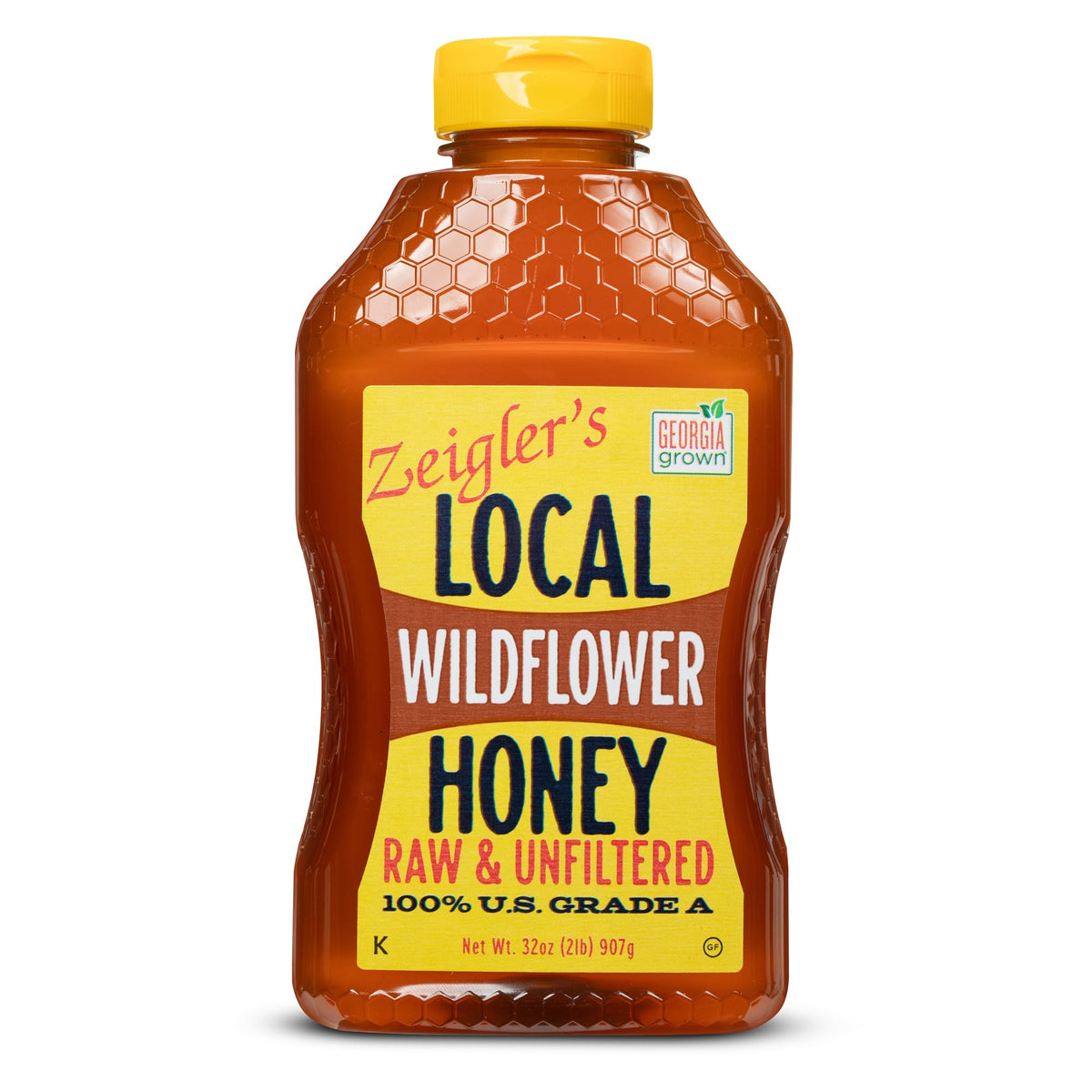 Zeigler's Wildflower Honey jar displaying rich color for natural sweetness