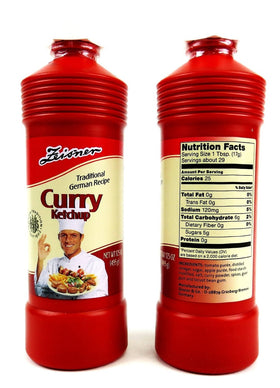 Zeisner Curry Ketchup bottle setup for dipping, barbecues, and burgers.