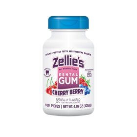 Zellie's Cherry Berry gum pack front for on-the-go freshness