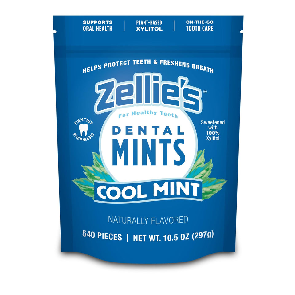 Zellie's cool mint breath mints for long lasting fresh breath