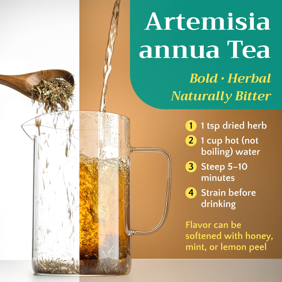 ZEMLYANA Sweet Wormwood tea: foil-lined pouch preserves freshness.